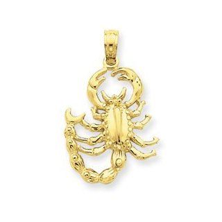 14k Gold Scorpion Pendant Jewelry