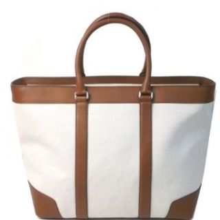 Coach 70889 Bleeker City Canvas Weekend Tote Natural & Fawn Clothing