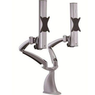 Cotytech Dual Monitor Desk Mount with Quick Release and Grommet Base (DM D1A4 G) : Computer Monitor Stands : Office Products