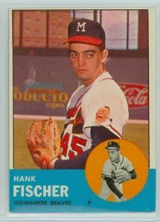 1963 Topps Baseball 554 Hank Fischer Braves Very Good to Excellent High Number: Sports Collectibles