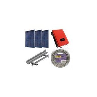 Solar Power Grid Tie Kits (5040 Watts, 18x280W Solar Panels, Mounting Racks and Grid Tie Inverter) :Everything Included to go solar   just install it yourself : Patio, Lawn & Garden