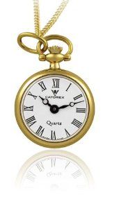 Catorex Women's 570.6.12349.110 Les petites 18k Gold Plated Brass Pendant Watch: Watches