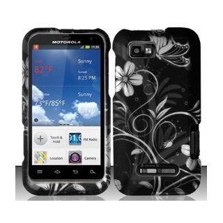 Motorola Defy XT XT556 / XT557 (StraightTalk/US Cellular) White Flowers Design Hard Case Snap On Protector Cover + Free Opening Tool + Free American Flag Pin: Cell Phones & Accessories