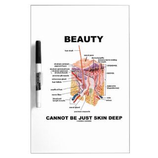 Beauty Cannot Be Just Skin Deep (Skin Layers) Dry Erase Whiteboards