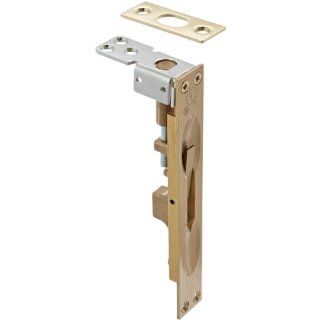 Rockwood 557.4 Brass Lever Extension Flush Bolt for Plastic & Wood Door, 1" Width x 6 3/4" Height, Satin Clear Coated Finish: Industrial Hardware: Industrial & Scientific
