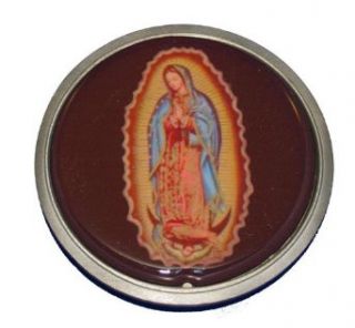 Virgin Mary Lady Guadalupe Round Belt Buckle SALE: Virgin Of Guadalupe Buckle: Clothing