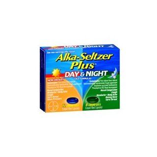 Alka Seltzer Alka Seltzer Plus Day Night Liquid Gels, 20 liquigels (Pack of 3): Health & Personal Care