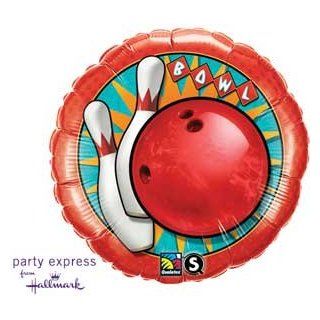Single Source Party Supplies   18" Bowling Ball and Pins Mylar Foil Balloon: Toys & Games