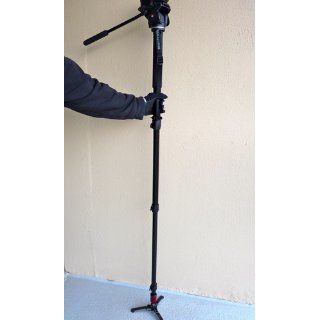 Manfrotto 561BHDV 1 Fluid Video Monopod with Head : Camera & Photo