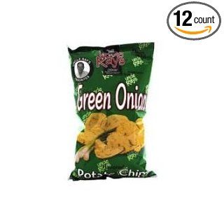 Uncle Rays Green Onion Potato Chips   3.25 oz. bag, 12 per case: Industrial & Scientific