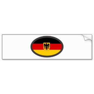 Deutschland cool flag design bumper sticker