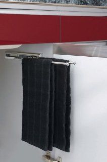 Rev A Shelf 563 51 C 563 Series 2 Prong Towel Bar with 12" Slides, Chrome   Sliding Towel Rack