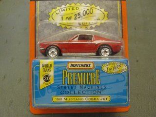 68 Ford Mustang Cobra Jet Fastback Matchbox Premiere Series 20 Street Machines Collection Toys & Games