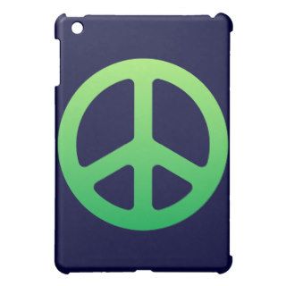 Green Peace Sign iPad Case