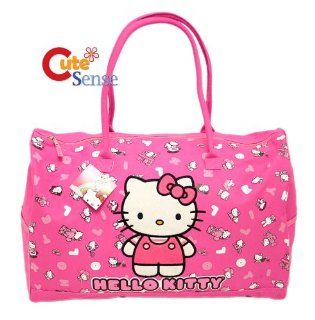 Sanrio Hello Kitty Large Duffle Travel Bag Purse Tote New: Sports & Outdoors