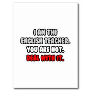 Deal With ItFunny English Teacher Post Card