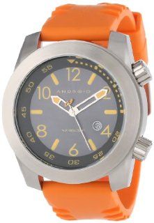 Android Men's Octopuz Stainless Steel Rubber Strap Watch Orange AD589BRG Watches