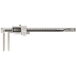 Mitutoyo ABSOLUTE 573 642 Digital Caliper, Stainless Steel, Battery Powered, Knife Edge, Long Jaw, 10 200mm Range, +/ 0.05mm Accuracy, 0.01mm Resolution, Meets IP67 Specifications