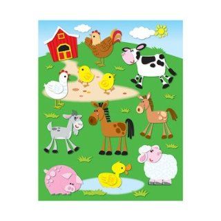 SCBCD 168020 20   FARM SHAPE STICKERS 72PK pack of 20: Office Products