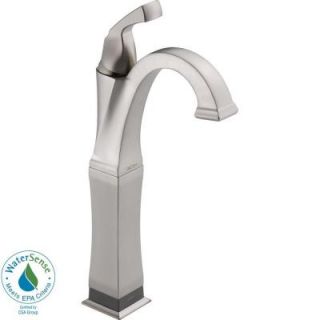 Delta Dryden Single Hole 1 Handle High Arc Bathroom Faucet in Stainless with Touch2O.xt Technology 751T SS DST