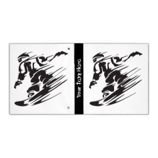 Personalized Cool Snowboarding Mountain Binder