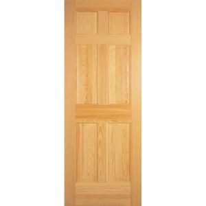 Masonite Smooth 6 Panel Solid Core Unfinished Pine Prehung Interior Door 30922