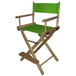 Directors Chair: Green Cntr Height Directors Chair Natural