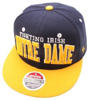 NCAA Notre Dame Fighting Irish Super Star Snapback Cap, Dark Navy : Sports Fan Baseball Caps : Sports & Outdoors