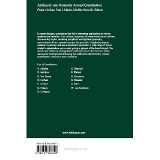 Arithmetic and Geometry Around Quantization zgr Ceyhan, Yu. I. Manin, Matilde Marcolli 9780817648329 Books