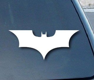 Batman Begins Car Window Vinyl Decal Sticker 8" Wide (Color: White): Everything Else