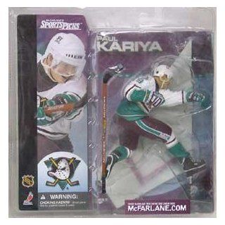 McFarlane Toys NHL Sports Picks Series 1 Action Figure: Paul Kariya (Anaheim Mighty Ducks) White Jersey SUPER CHASE: Toys & Games