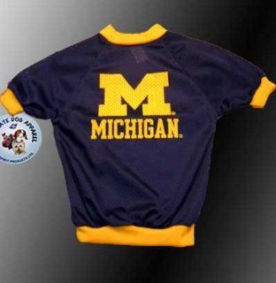Sports Enthusiast Michigan Wolverines Football Licensed Mesh Dog Jersey (XSmall) : Sports Fan Jerseys : Pet Supplies
