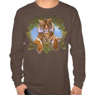 Fierce Tiger Crest Endangered Tee Shirts