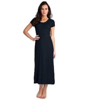 Lauren Ralph Lauren Modern Essentials Skinny Maxi Lounge Gown, S, Black at  Womens Clothing store: Nightgowns