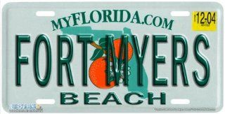 593 "Florida State Plate Fort Myers Beach" License Plate: Automotive