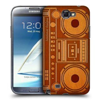 Head Case Designs Boombox Wooden Gadgets Hard Back Case Cover for Samsung Galaxy Note 2 II N7100: Cell Phones & Accessories