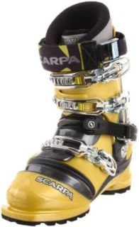 SCARPA Men's TX Comp Telemark Boot, Saffron/Anthracite, 25 M Mondo / 6 M UK / 7 M US Men : Telemark Ski Boots : Clothing