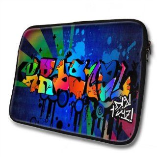 "Graffiti Names" designed for Krystal, Designer 14''   39x31cm, Black Waterproof Neoprene Zipped Laptop Sleeve / Case / Pouch. Cell Phones & Accessories