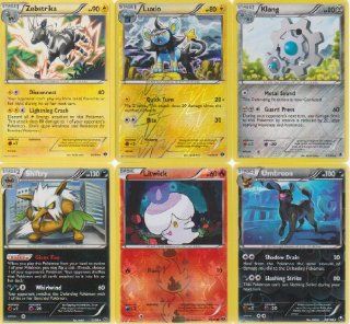 Pokemon Holo + Rare 6 Card Lot Zebstrika: Sports Collectibles