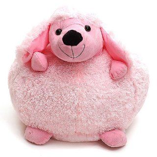 Kreative Kids Girls Pink Poodle Plush Pillow Cushions: Kreative Kids: Toys & Games
