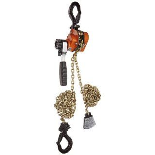 CM 603 Series Mini Ratchet Lever Chain Hoist, 6 3/8" Lever, 1100 lbs Capacity, 10' Lift Height, 1" Opening: Industrial & Scientific