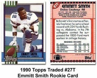 Topps Dallas Cowboys Emmitt Smith 1990 Rookie Traded Trading Card: Everything Else