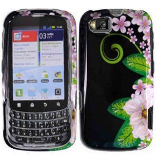 Green Flower Hard Case Cover for Motorola Admiral XT603: Cell Phones & Accessories