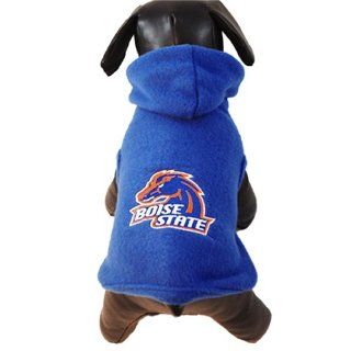 NCAA Boise State Broncos Polar Fleece Hooded Dog Jacket, XX Small: Sports & Outdoors