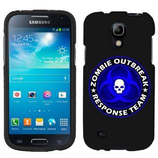 Samsung Galaxy S4 Mini Zombie OutBreak Response Team Blue on Black Phone Case Cover Cell Phones & Accessories