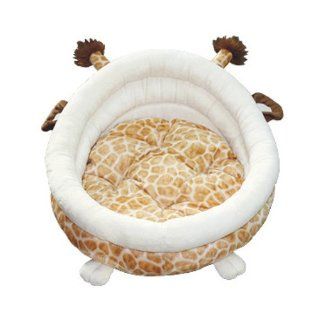indoor pet cat dog cushion bed tent house ~giraffe : Pet Supplies