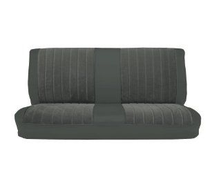 Acme U1001 C628HR Front Charcoal Vinyl Bench Seat Upholstery with Charcoal Regal Velour Pleated Inserts: Automotive