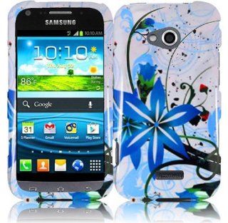 VMG For Samsung Galaxy Victory 4G LTE L300 Cell Phone Graphic Image Design Faceplate Hard Case Cover   Blue Whit: Cell Phones & Accessories
