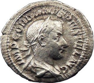 GORDIAN III 240AD Rare Silver Denarius Ancient Roman Coin DIANA LUNA HOPE Symbol: Everything Else