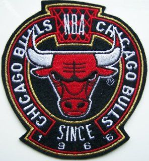 NBA Basketball CHICAGO BULLS Large Crest 4 1/2" Tall Embroidered PATCH: Everything Else